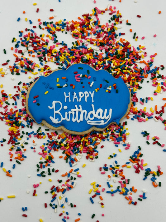 Birthday Sugar Cookies-1 Dozen